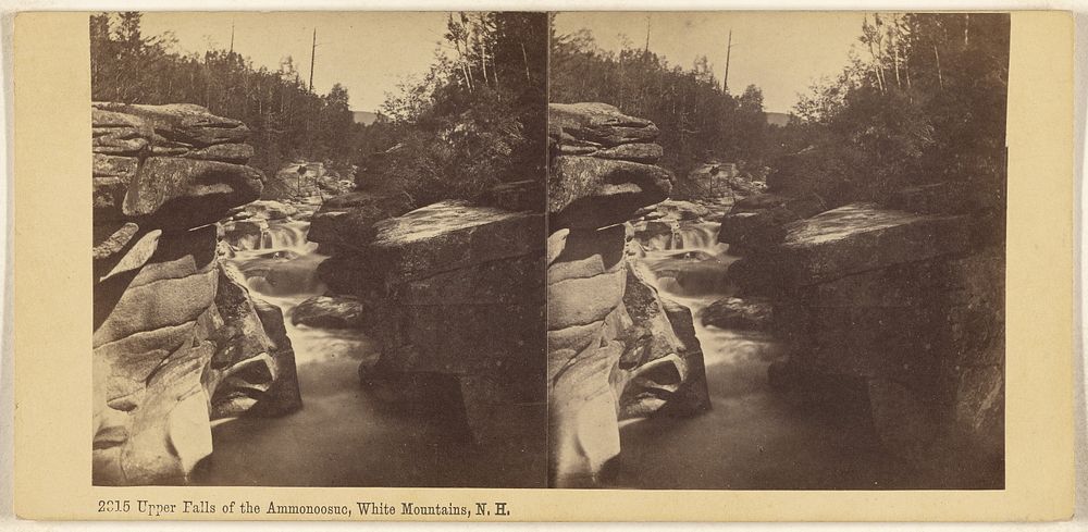 Upper Falls of the Ammonoosuc, White Mountains, N.H. by Edward Bierstadt