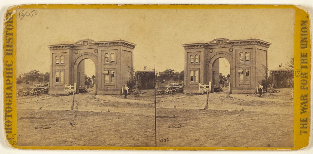 Cemetery Gate, Gettysburgh. by Mathew B Brady