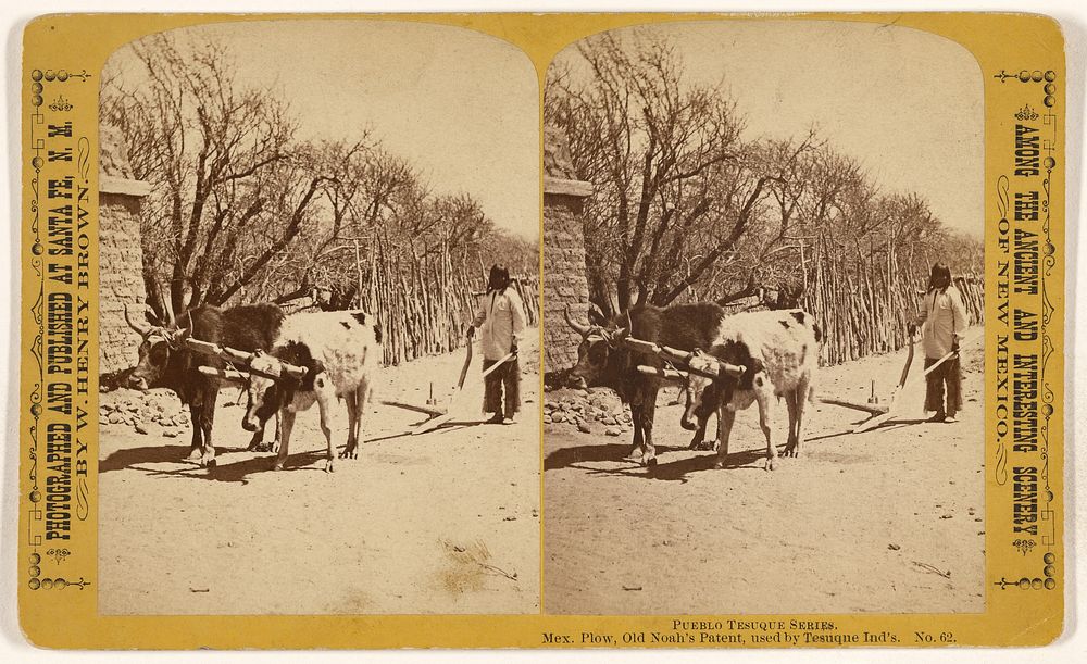 Pueblo Tesuque Series. Mex. Plow, Old Noah's Patent, used by Tesuque Ind's. by William Henry Brown