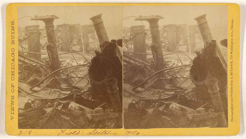 Field Seiters & Co., Ruins of the Chicago Fire, 1871 by John Bullock