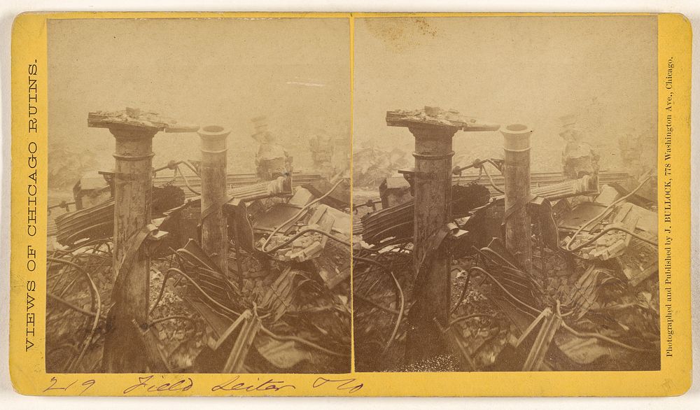 Field Seiter & Company, Ruins of the Chicago Fire, 1871 by John Bullock