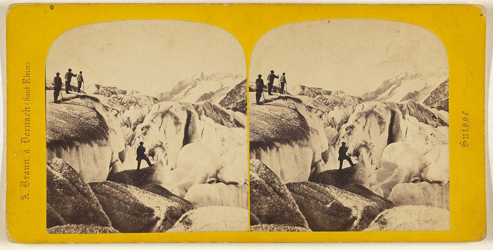 Mer de glace au glacier d'Aletsch. (Canton du Valais.) by Adolphe Braun
