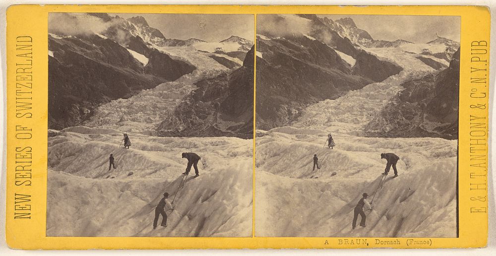 Oberland Bernois. Mer de glace de Grindelwald. by Adolphe Braun