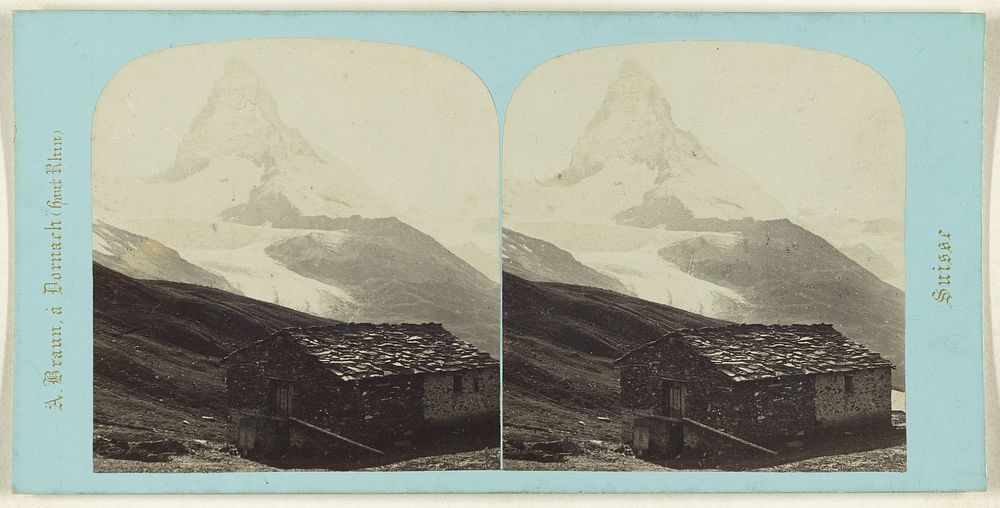 Alpes Italo-Valaisanes. Grand Mont-Cervin. by Adolphe Braun