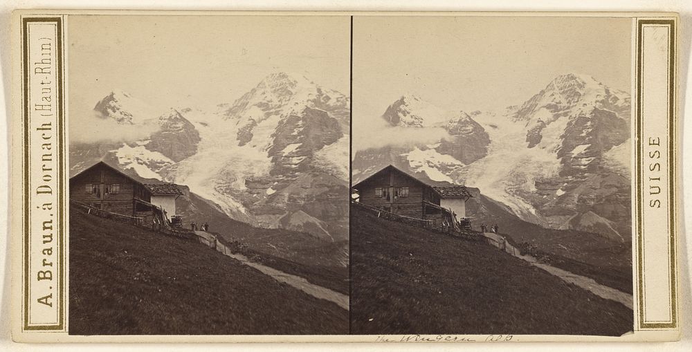 La Wengernalp. by Adolphe Braun