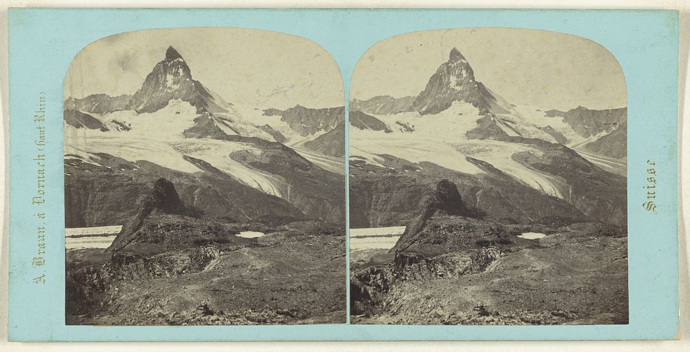 Alpes Italo-Valaisanes. Grand Mont-Cervin. by Adolphe Braun