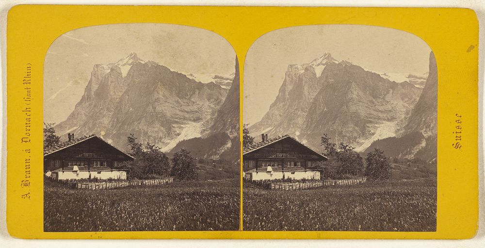 Le Wetterhorn a Grindelwald. by Adolphe Braun