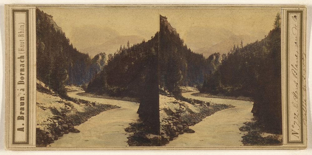 Le Mont Blanc, vue de la Vallee de Servoz by Adolphe Braun