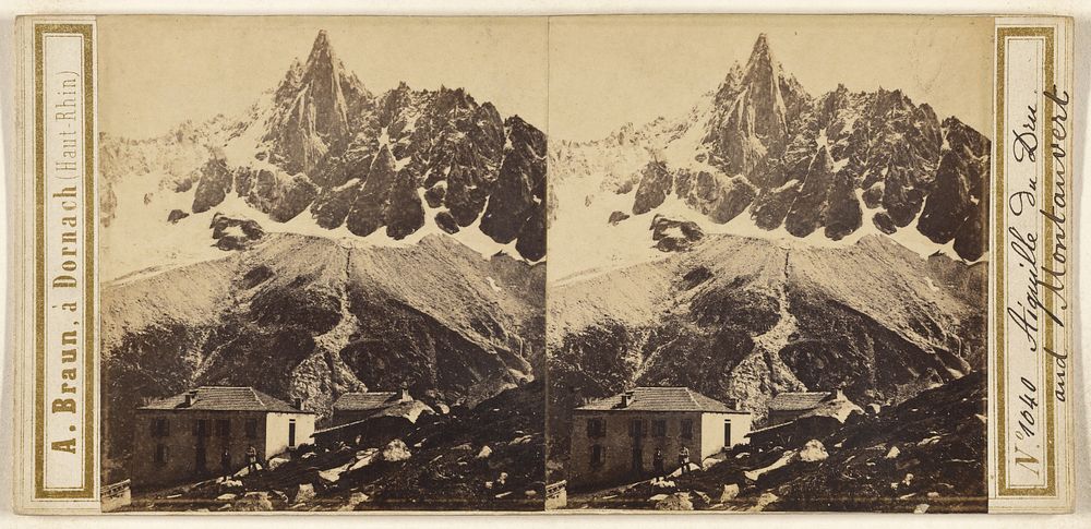 Aiquille du Dru. and Montanvert by Adolphe Braun