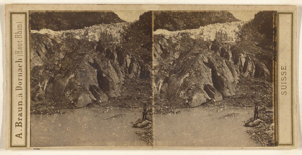 Oberland Bernois. Grindelwald. Glacier inferieur. by Adolphe Braun