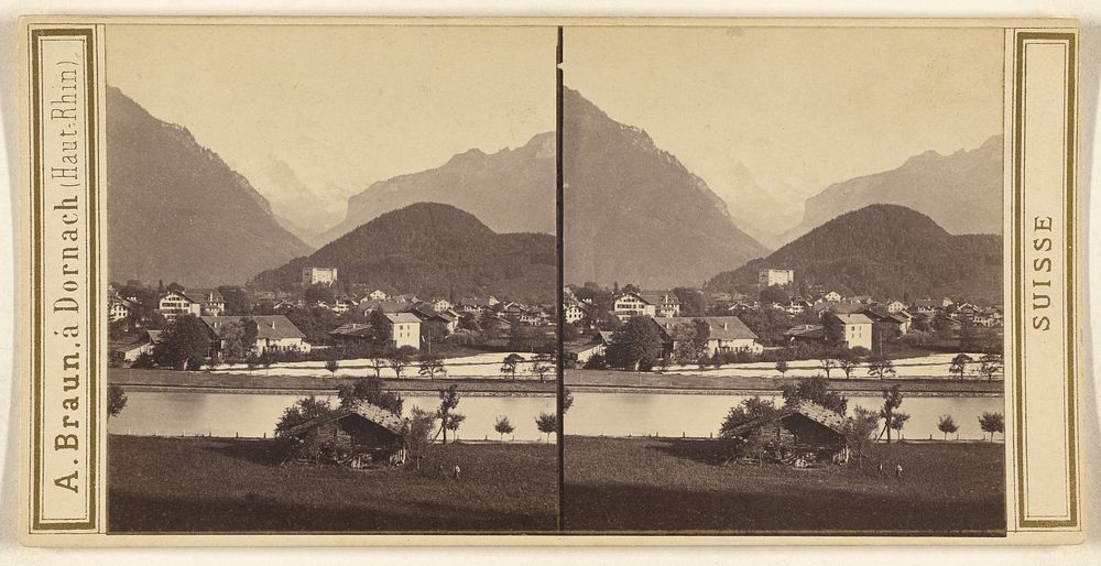 Interlaken. La Jungfrau. by Adolphe Braun