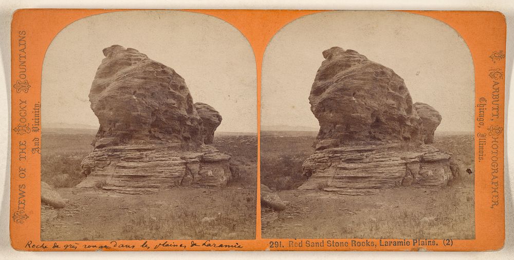 Red Sand Stone Rocks, Laramie Plains. by John Carbutt
