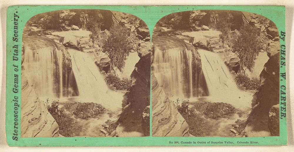 Cascade in Outlet of Surprise Valley, Colorado River. by Charles William Carter