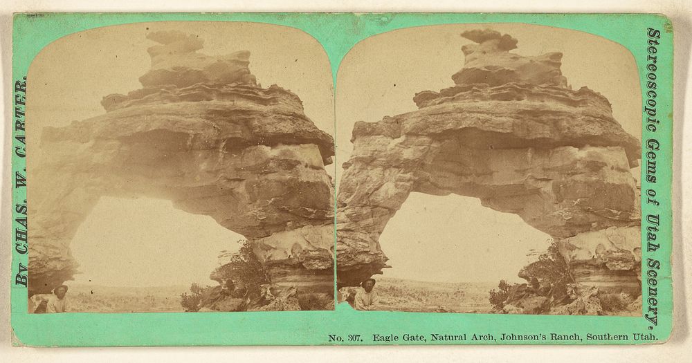 Eagle Gate, Natural Arch, Johnson's Ranch, Southern Utah. by Charles William Carter