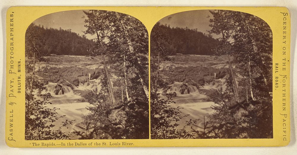 The Rapids. - In the Dalles of the St. Louis River. by Caswell and Davy