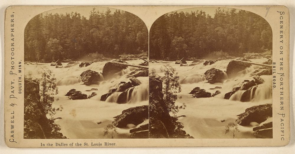 In the Dalles of the St. Louis River. by Caswell and Davy