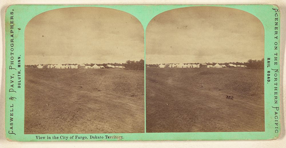 View in the City of Fargo, Dakato [sic] Territory. by Caswell and Davy