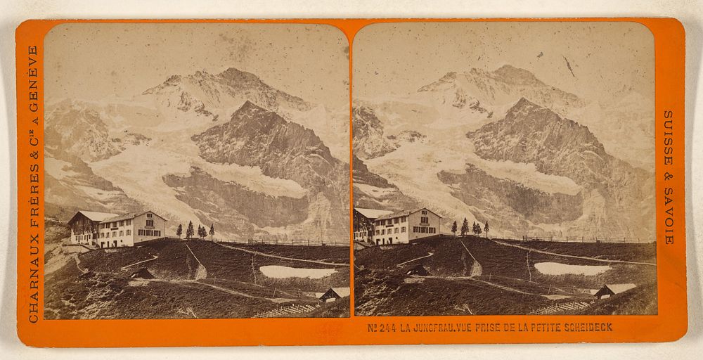 La Jungfrau, Vue Prise de la Petite Scheideck by Charnaux Frères and Cie