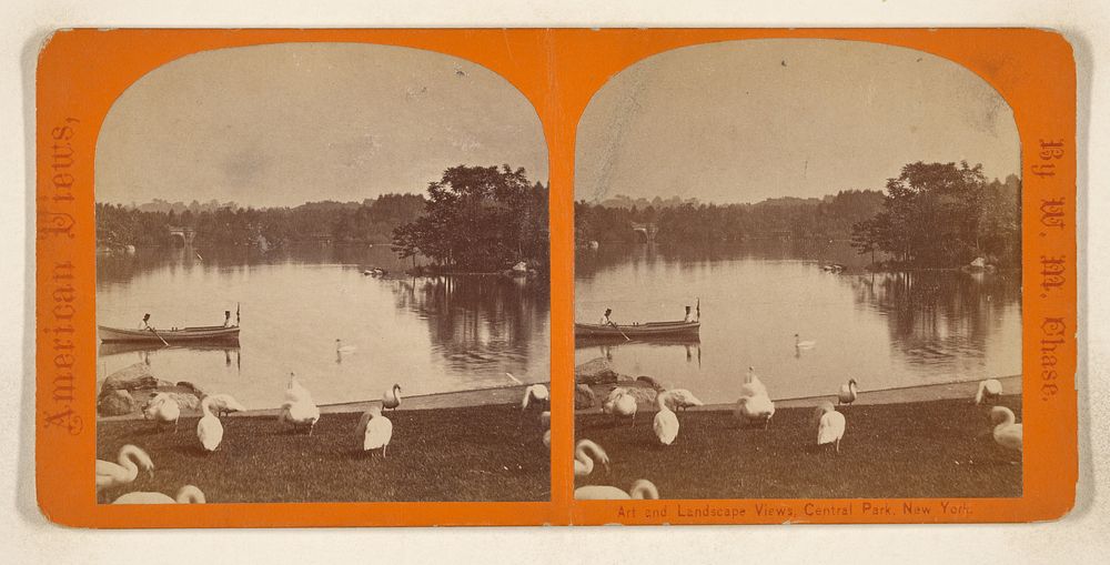 Central Lake, Central Park, New York City by William M Chase