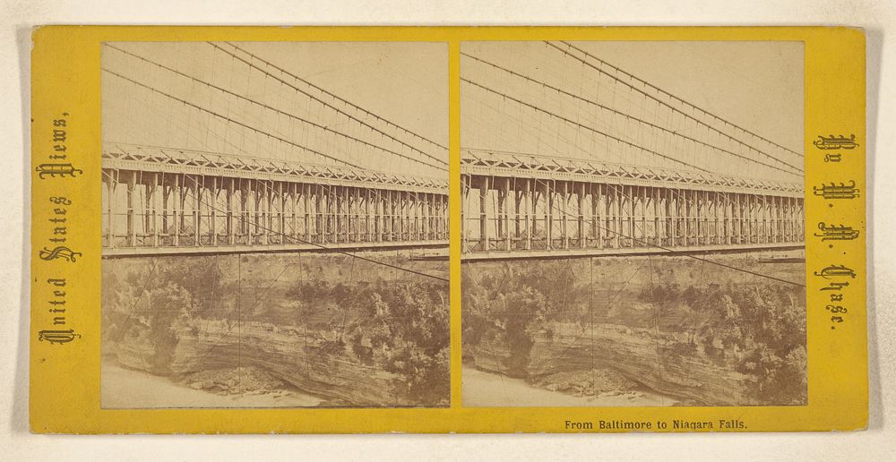 Railroad Suspension Bridge, &c. [Niagara Falls] by William M Chase