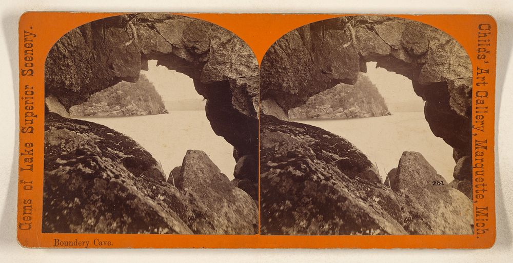 Boundery Cave. [Marquette, Michigan] by Brainard F Childs