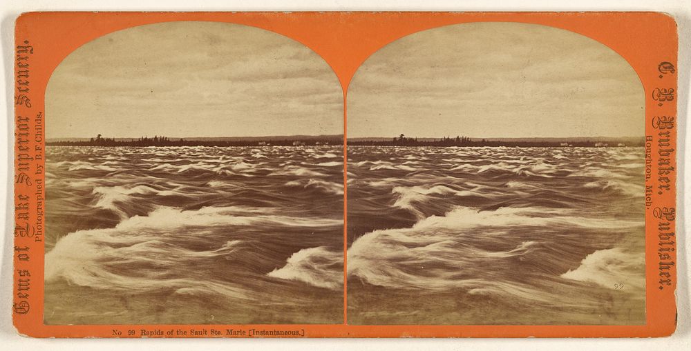 Rapids of the Sault Ste. Marie [Instantaneous.] by Brainard F Childs and Christian B Brubaker