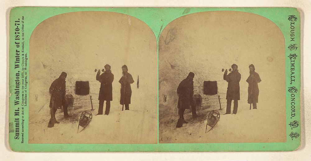 Entrance to the Observatory - Clough, Smith and Nelson. [Mt. Washington, N.H.] by Clough and Kimball