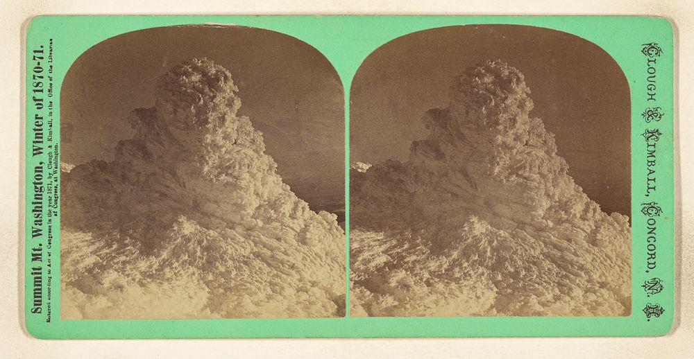 Arctic Sentinel. [Mt. Washington, N.H.] by Clough and Kimball