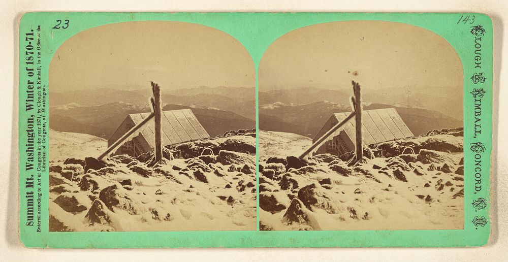 South over the Alpine Stable. [Mt. Washington, N.H.] by Clough and Kimball