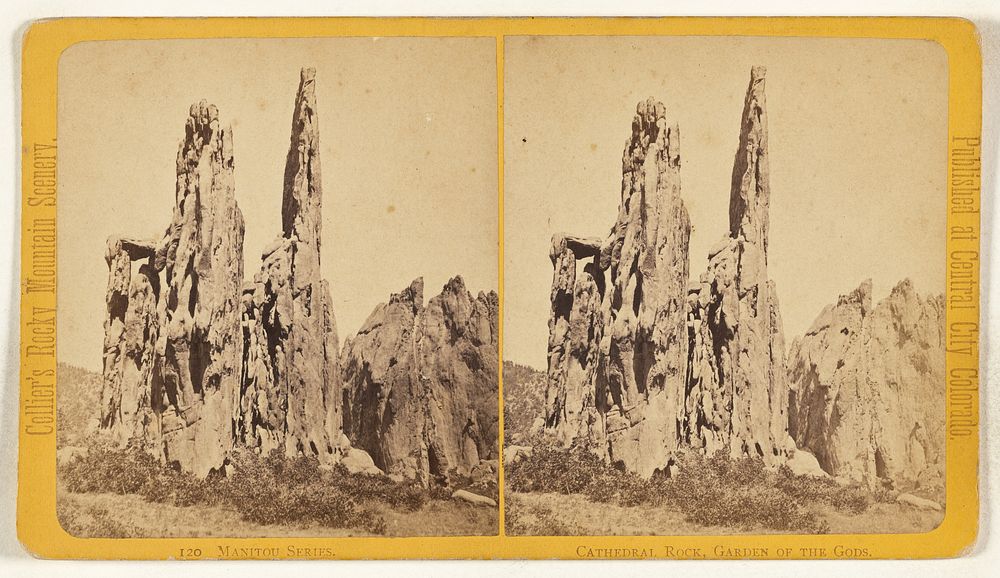 Cathedral Rock, Garden of the Gods. [Manitou, Colorado] by Joseph Collier