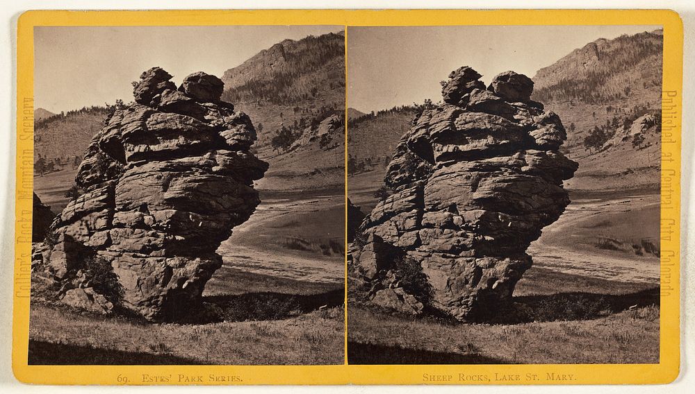 Sheep Rocks, Lake St. Mary. [Estes' Park, Colorado] by Joseph Collier