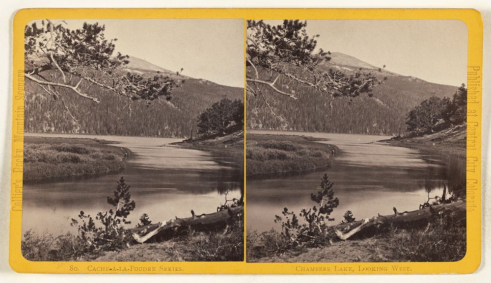 Chambers Lake, Looking West. [Cache-a-la-Poudre, Colorado] by Joseph Collier