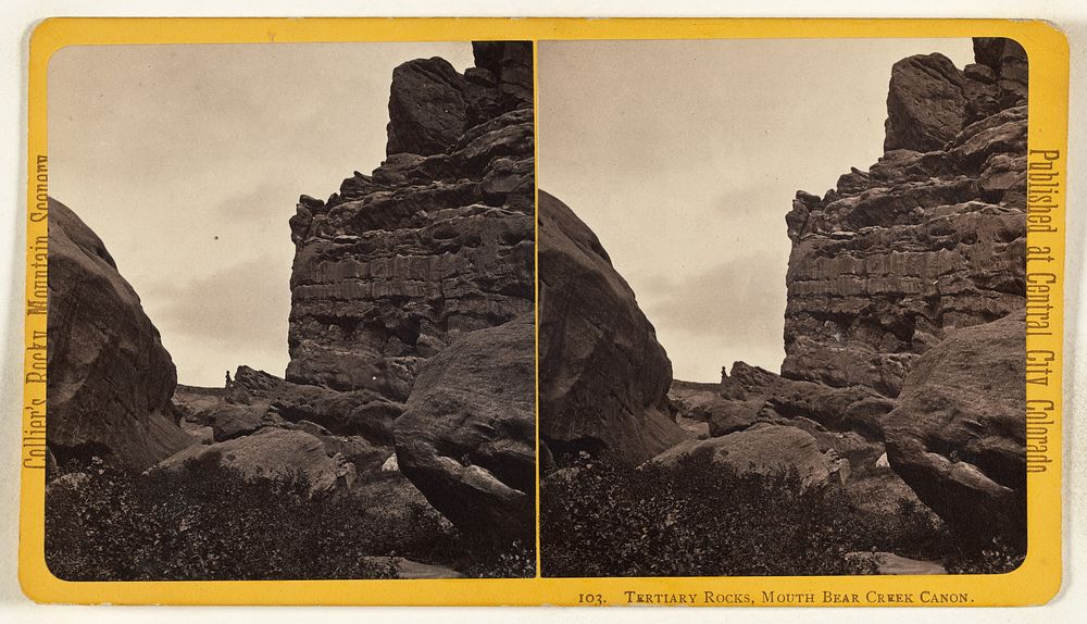 Tertiary Rocks, Mouth Bear Creek Canon. [Colorado] by Joseph Collier