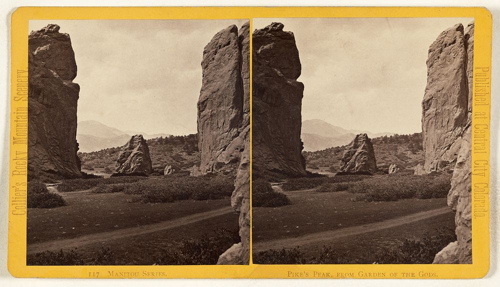 Pike's Peak, from Garden of the Gods. [Manitou, Colorado] by Joseph Collier