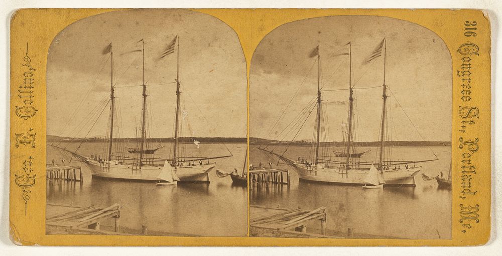 View of Harbor from Water Street. [Castine, Maine] by George E Collins