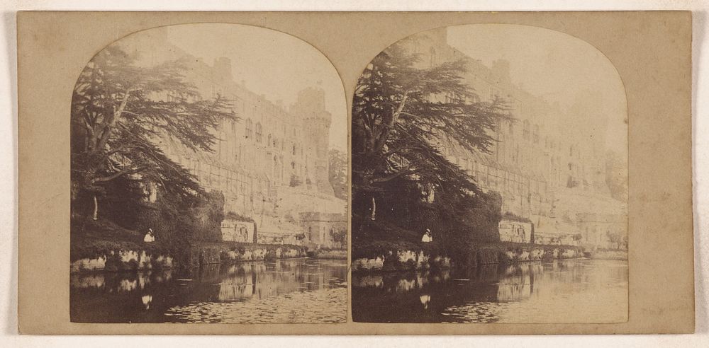 Warwick Castle. River Front. by Henry T Cooke and Son