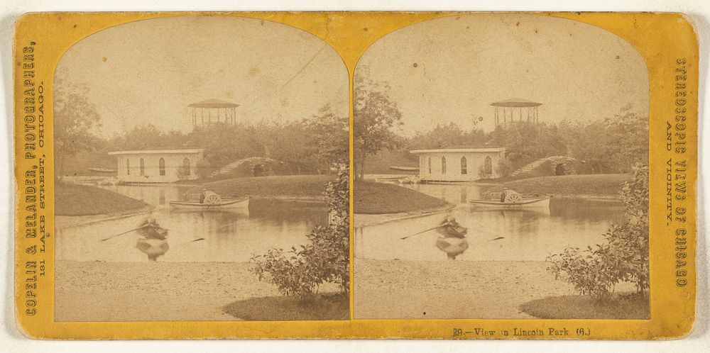 View of Lincoln Park. [Chicago, Illinois] by Copelin and Melander