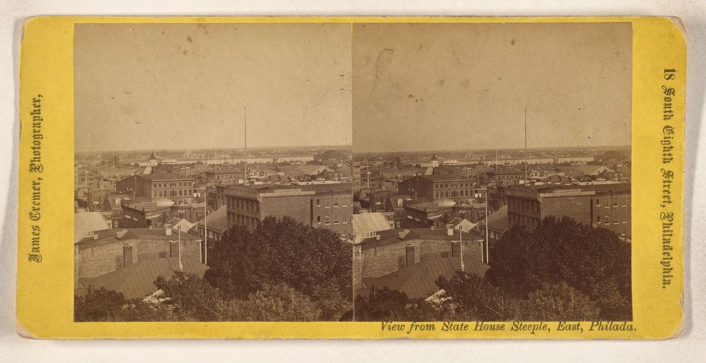 View from State House Steeple, East, Philada. by James Cremer
