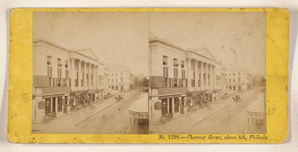 Chestnut Street, above 4th, Philada. by James Cremer