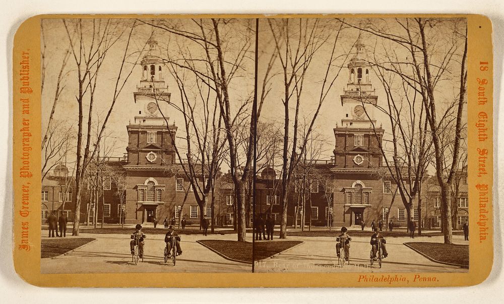 Independence Hall or "State House," Philadelphia. by James Cremer
