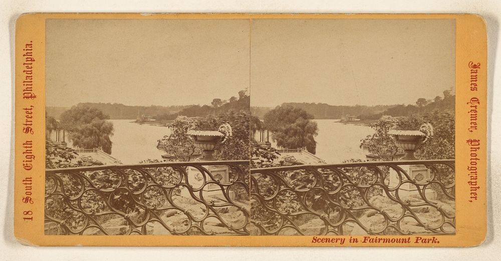 River Scene, Fairmount Park, Philadelphia, Pennsylvania by James Cremer