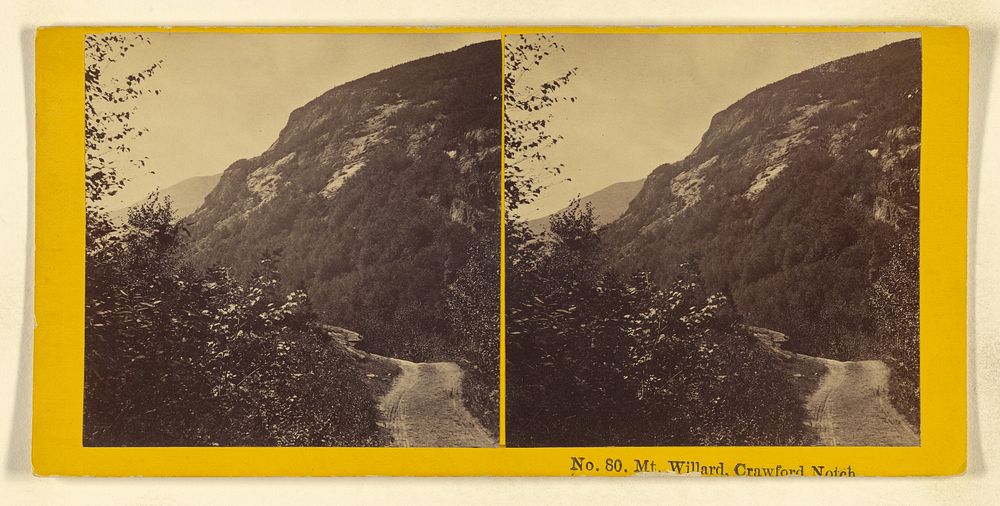 Mt. Willard, Crawford Notch. by Benjamin West Kilburn