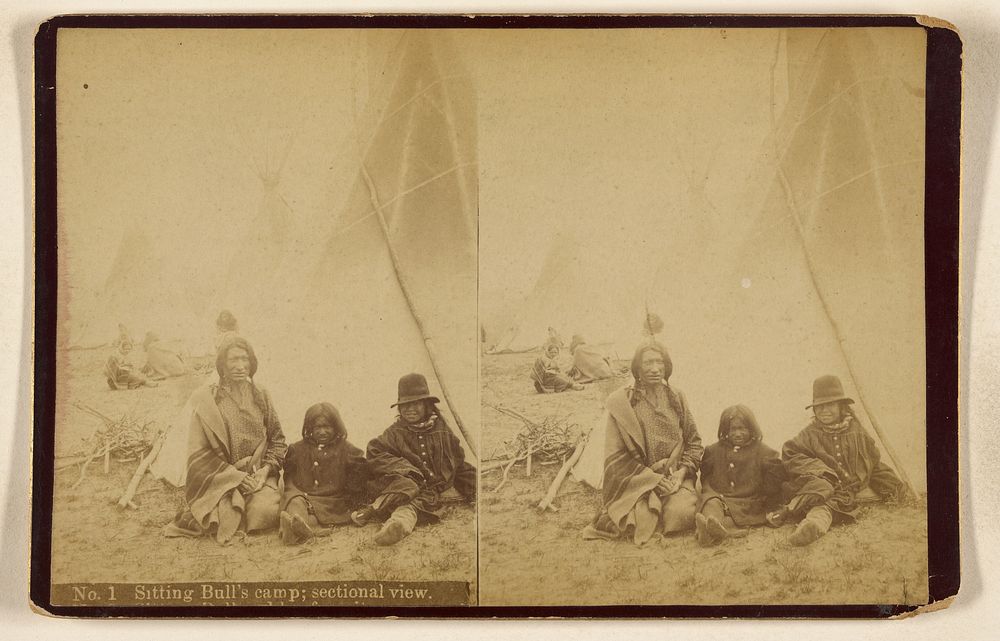 Sitting Bull's camp; sectional view. by W R Cross