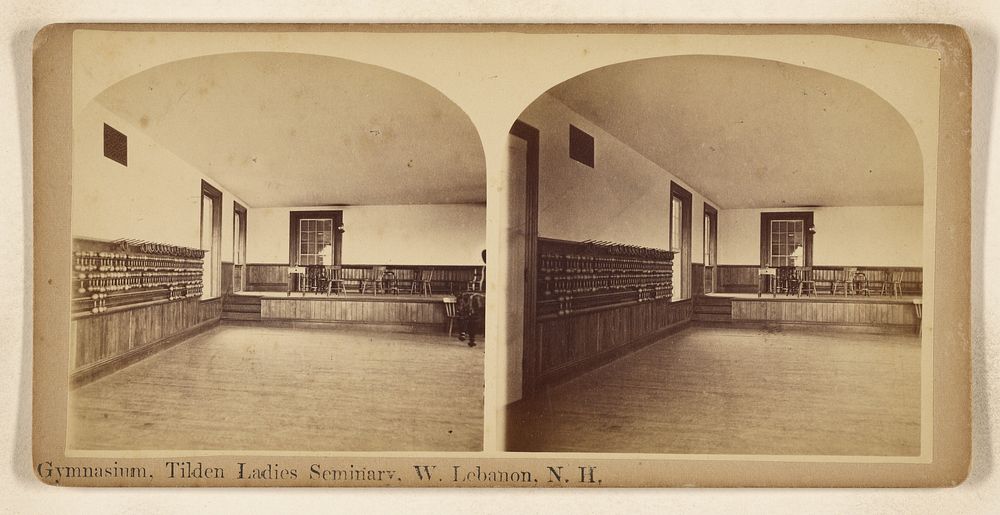 Gymnasium, Tilden Ladies Seminary, W. Lebanon, N.H. by William W Culver