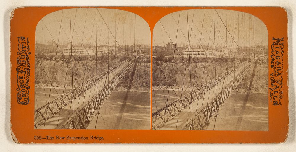 The New Suspension Bridge. [Niagara Falls, New York] by George E Curtis