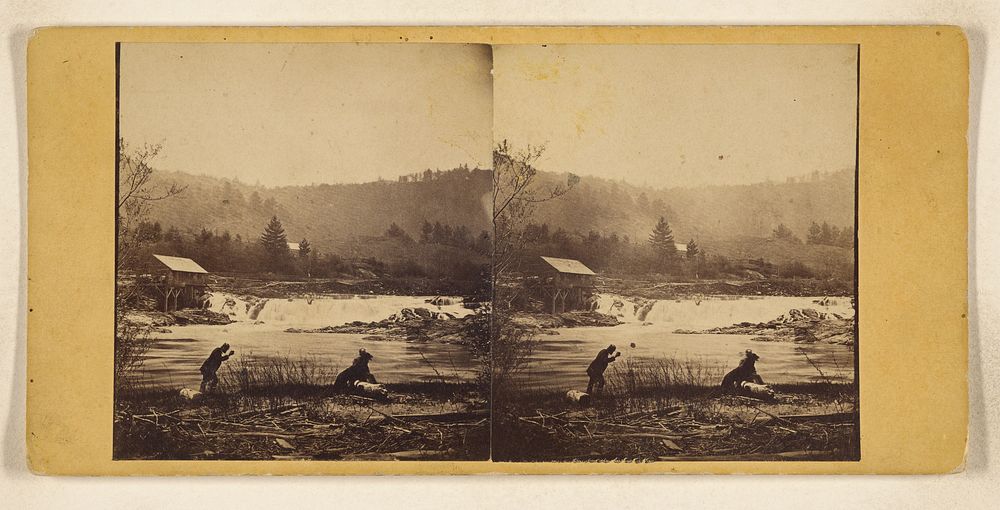 Vermont Scenery. Barnet. Mclaren's Falls on Passumpsic. by Frank F Currier