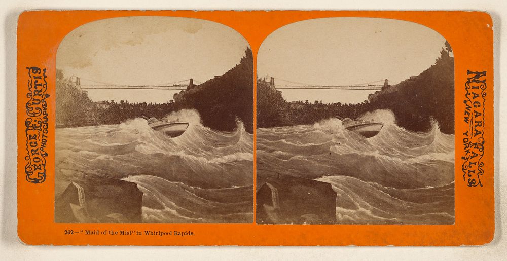 "Maid of the Mist" in Whirlpool Rapids. [Niagara Falls, New York] by George E Curtis