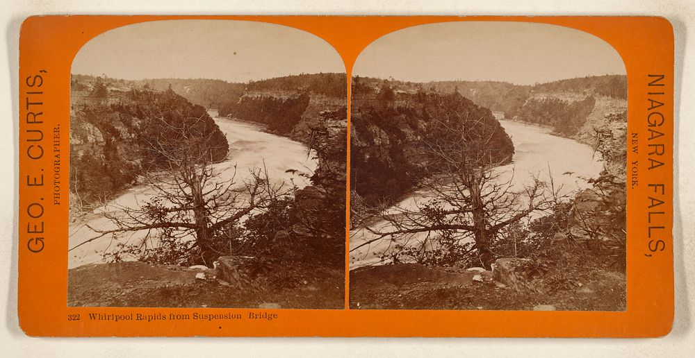 Whirlpool Rapids from Suspension Bridge [Niagara Falls, New York] by George E Curtis