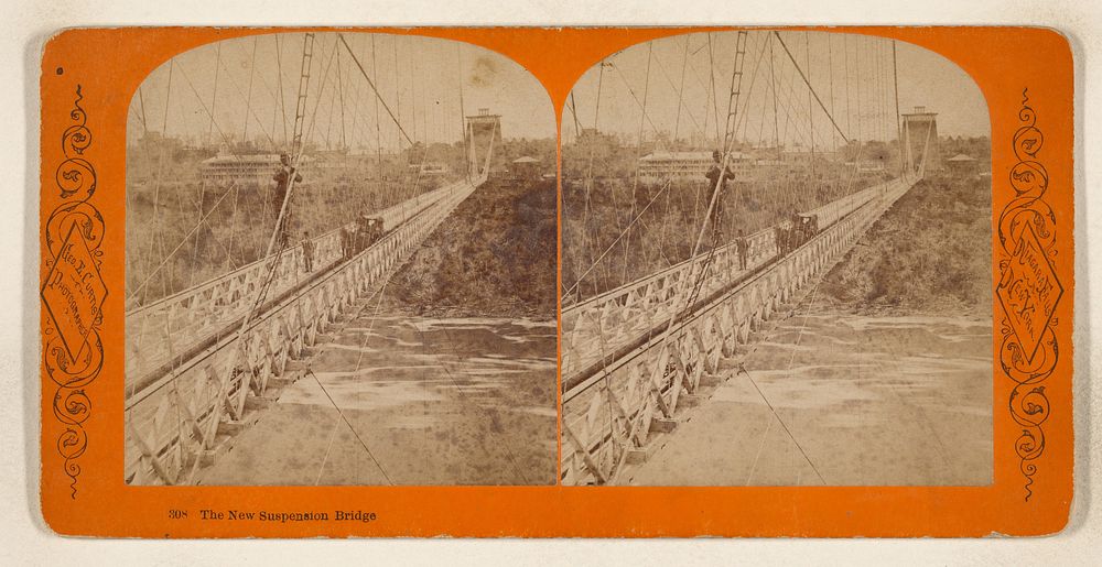 The New Suspension Bridge [Niagara Falls] by George E Curtis