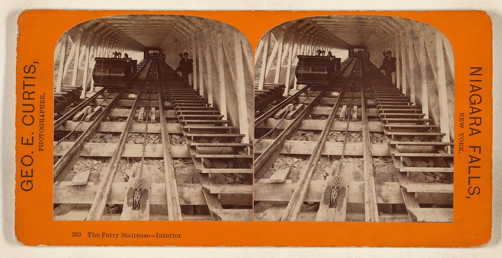 The Ferry Staircase - Interior [Niagara Falls, New York] by George E Curtis
